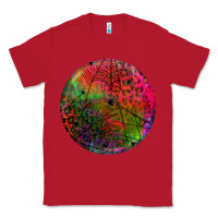 Red halloween round Classic Tee - BundleAndBundleShop