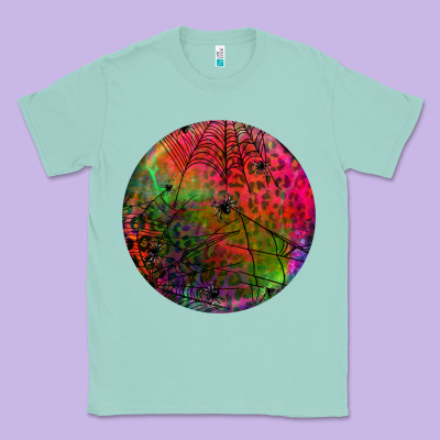 Halloween Round Classic Tee Designed By Bundleandbundleshop