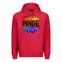 Cardinal hippie pride sunflowers Premium Hoodie - OliviaCreatesArt