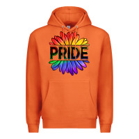 Carrot hippie pride sunflowers Premium Hoodie - OliviaCreatesArt