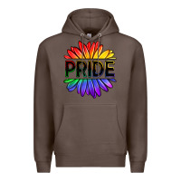Coffee hippie pride sunflowers Premium Hoodie - OliviaCreatesArt