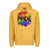 Mustard hippie pride sunflowers Premium Hoodie - OliviaCreatesArt