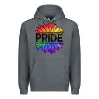Rock hippie pride sunflowers Premium Hoodie - OliviaCreatesArt