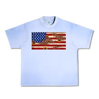 Grape Ice American flag leopard sunflower Urban Heavy Tee - JahusDesignShop
