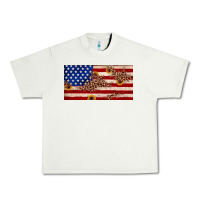Pistachio American flag leopard sunflower Urban Heavy Tee - JahusDesignShop