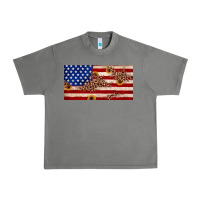 Tornado American flag leopard sunflower Urban Heavy Tee - JahusDesignShop