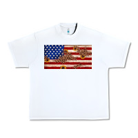White American flag leopard sunflower Urban Heavy Tee - JahusDesignShop