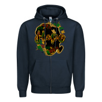 Navy Hope black history Zipper Hoodie - HowdyJamesFarm