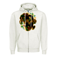 Oatmeal Heather Hope black history Zipper Hoodie - HowdyJamesFarm