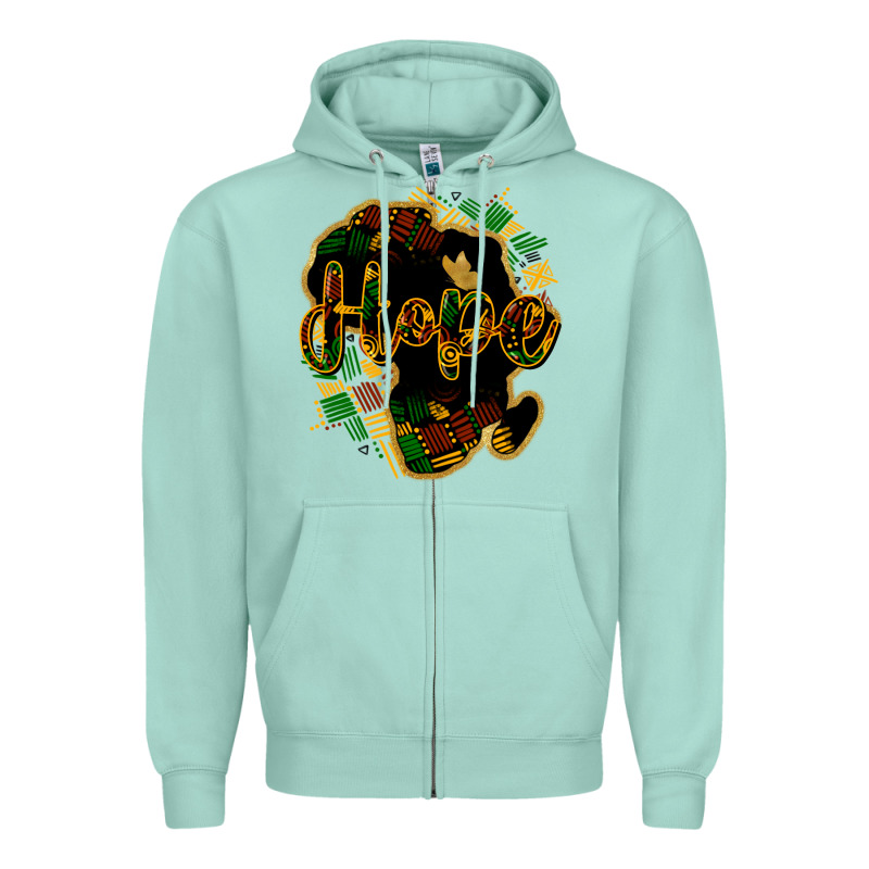 Hope Black History Zipper Hoodie by HowdyJamesFarm | Teevron