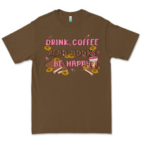 Cacao drink coffee read books be happy Premium Tee - MaliasSmallBusiness