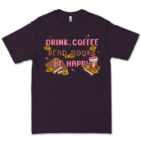 Plum drink coffee read books be happy Premium Tee - MaliasSmallBusiness
