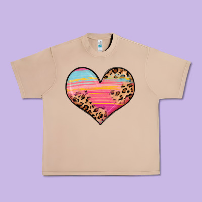Valentine S Day Colorful Heart Urban Heavy Tee Designed By Lillyallendesigns
