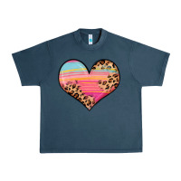 Midnight Navy valentine s day colorful heart Urban Heavy Tee - LillyAllenDesigns