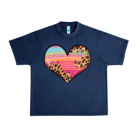 Navy valentine s day colorful heart Urban Heavy Tee - LillyAllenDesigns