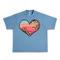 Pebble Blue valentine s day colorful heart Urban Heavy Tee - LillyAllenDesigns