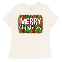 Bone merry christmas brushstroke Ladies Tee - Jasminsmagicworld