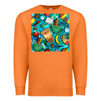 Carrot school boy coffe cup with camouflage seamless pattern bbs Premium Sweatshirt - BundleAndBundleShop