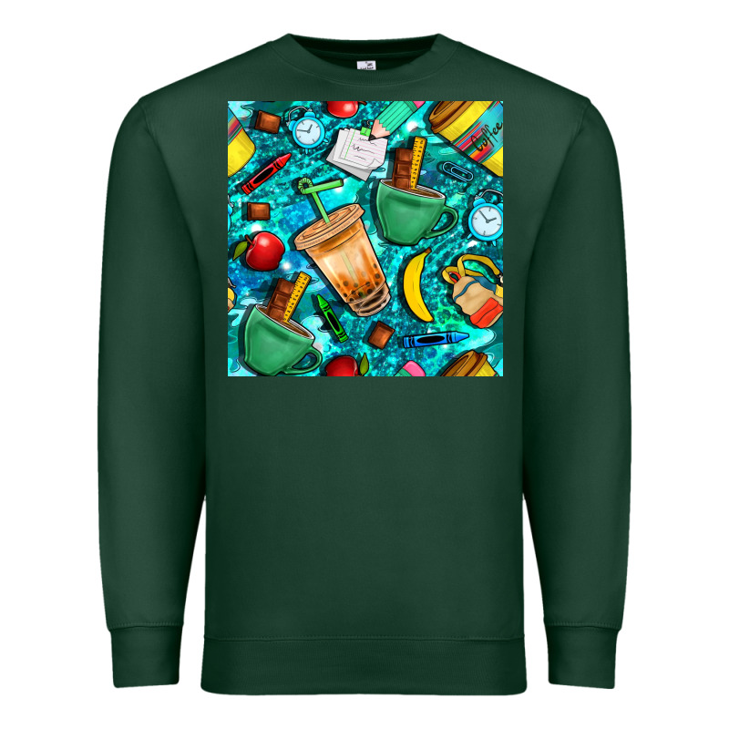 School Boy Coffe Cup With Camouflage Seamless Pattern Bbs Premium Sweatshirt by BundleAndBundleShop | Teevron