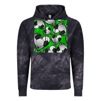 Cloud Black soccer hearts seamless pattern Vintage Hoodie - BundleAndBundleShop