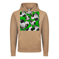 Vintage Coffee soccer hearts seamless pattern Vintage Hoodie - BundleAndBundleShop