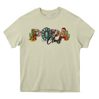 Mossy western christmas papa claus sunflowers and cactus Heavy Core Tee - Jasminsmagicworld