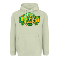 Matcha St. Patrick's Day lucky Heavyweight Hoodie - FaDigitalArtStudio