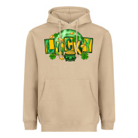 Mushroom St. Patrick's Day lucky Heavyweight Hoodie - FaDigitalArtStudio