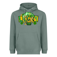 Sage St. Patrick's Day lucky Heavyweight Hoodie - FaDigitalArtStudio