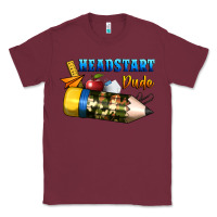 Burgundy headstart dude Classic Tee - BundleAndBundleShop