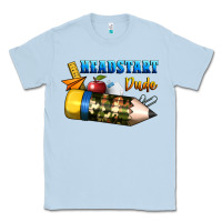 Dusty Blue headstart dude Classic Tee - BundleAndBundleShop