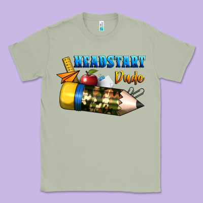 Headstart Dude Classic Tee Designed By Bundleandbundleshop