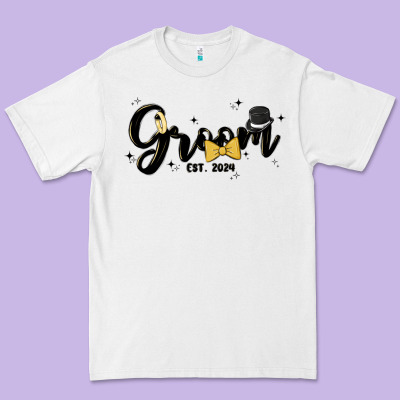 Groom Premium Tee Designed By Maliassmallbusiness