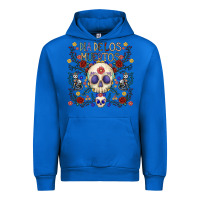Cobalt dia de los muertos Urban Hoodie - CowhideDigitalArt