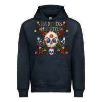 Navy dia de los muertos Urban Hoodie - CowhideDigitalArt