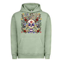 Pigment Oil Green dia de los muertos Urban Hoodie - CowhideDigitalArt
