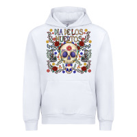 White dia de los muertos Urban Hoodie - CowhideDigitalArt