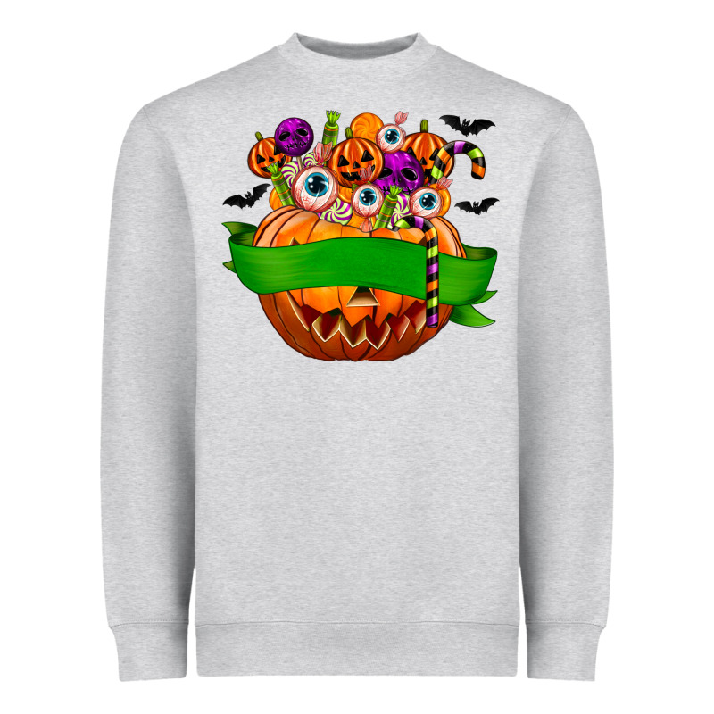 Personalized Boy Halloween Candy Heavyweight Sweatshirt by texasbilliewilder | Teevron