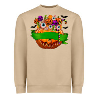Mushroom Personalized Boy Halloween Candy Heavyweight Sweatshirt - texasbilliewilder