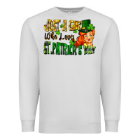 Dove Grey Just a girl who loves St. Patrick's Day Premium Sweatshirt - FaDigitalArtStudio