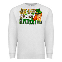 Oatmeal Heather Just a girl who loves St. Patrick's Day Premium Sweatshirt - FaDigitalArtStudio