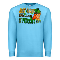 Ocean Blue Just a girl who loves St. Patrick's Day Premium Sweatshirt - FaDigitalArtStudio