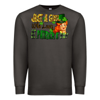 Smoke Just a girl who loves St. Patrick's Day Premium Sweatshirt - FaDigitalArtStudio