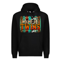 Black mom of twins western brushstroke Premium Hoodie - OliviaCreatesArt