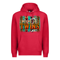 Cardinal mom of twins western brushstroke Premium Hoodie - OliviaCreatesArt