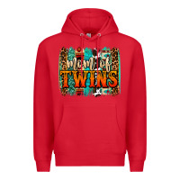 Red mom of twins western brushstroke Premium Hoodie - OliviaCreatesArt