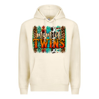 Tofu mom of twins western brushstroke Premium Hoodie - OliviaCreatesArt