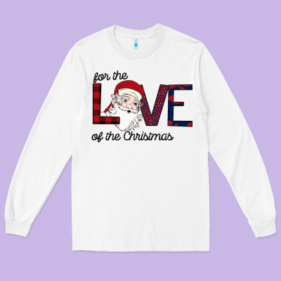 For The Love Of The Christmas Long Sleeve Tee Designed By Bettercallsaul