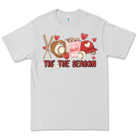 Dove Grey tis the season baseball Premium Tee - MaliasSmallBusiness