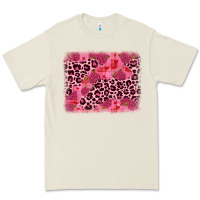 Bone valentine's day roses leopard background Premium Tee - JahusDesignShop